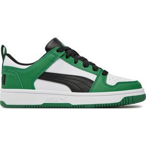 Sneakersy Puma Rebound Layup Lo SL Jr 370490 PUMA White-PUMA Black-Archive Green