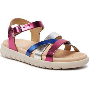 Sandály Geox J Sandal Soleima Gir J45GSA 000CF C8NK4 S Fuchsia/Royal