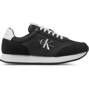 Sneakersy Calvin Klein Jeans Retro Runner Su/Ny Mono YM0YM00683 Black/White 0GJ