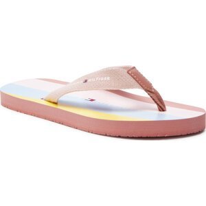 Žabky Tommy Hilfiger Flip Flop T3A8-33293-0058 S Pink/Multicolor A366