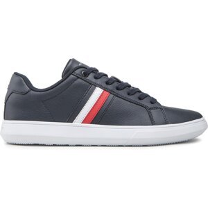 Sneakersy Tommy Hilfiger Corporate Cup Leather Stripes FM0FM04275 Desert Sky DW5