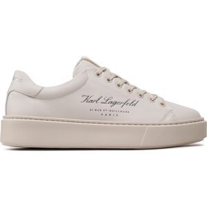 Sneakersy KARL LAGERFELD KL52223 Off White Lthr