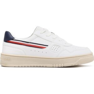 Sneakersy Tommy Hilfiger Stripes Low Cut Lace-Up Sneaker T3X9-32848-1355 S White 100