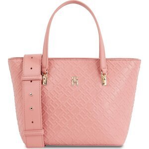 Kabelka Tommy Hilfiger Th Refined Mini Tote Mono AW0AW16002 Teaberry Blossom TJ5