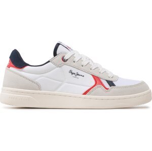 Sneakersy Pepe Jeans Kore Vintage M PMS30900 White 800