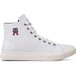 Sneakersy Tommy Hilfiger Th Hi Vulc Street Leather FM0FM04739 White YBS