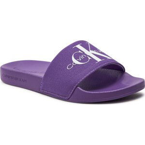 Nazouváky Calvin Klein Jeans Slide Monogram Co YW0YW00103 Deep Lavender/Bright White 0KA