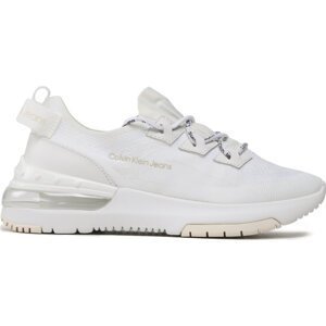Sneakersy Calvin Klein Jeans Sporty Run Comfair Fluo Contr Wn YW0YW00938 Triple White 0K8