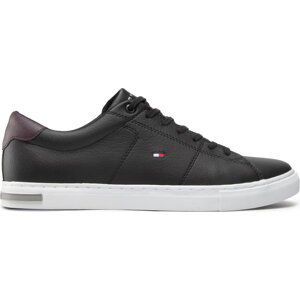 Sneakersy Tommy Hilfiger Essential Leather Detail Vulc FM0FM04047 Black BDS