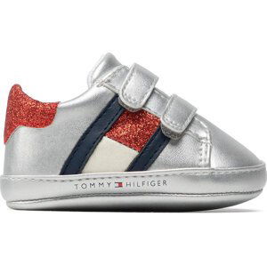 Polobotky Tommy Hilfiger Velcro Shoe Silver T0A4-32110-1070 Silver 904