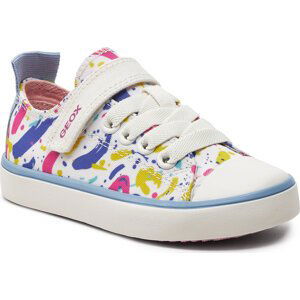 Plátěnky Geox J Gisli Girl J454NA 000AN C0653 S White/Multicolor