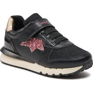 Sneakersy Geox J Fastics Girl J35GZC 054AS C9231 S Black/Dk Pink