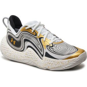 Boty Under Armour Ua Spawn 6 3027263-100 White/Black/Metallic Gold