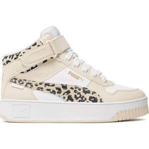 Sneakersy Puma Carina Street Mid Animal 394675 01 Puma White-Alpine Snow-Puma Gold