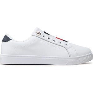 Sneakersy Tommy Hilfiger Essential Slip On Sneaker FW0FW06904 White YBR