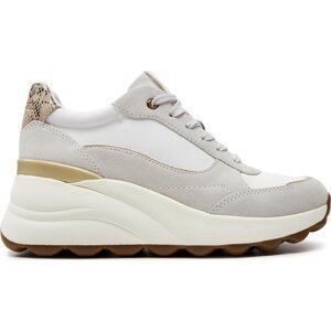 Sneakersy Geox D Spherica Ec13 D45WAA 022FU C1209 Off White/White