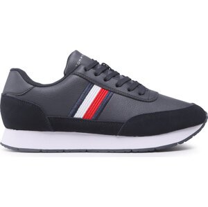 Sneakersy Tommy Hilfiger Core Eva Runner Corporate Lea FM0FM04397 Desert Sky DW5