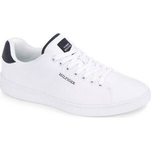 Sneakersy Tommy Hilfiger Court Cupsole Pique Textile FM0FM04967 White YBS