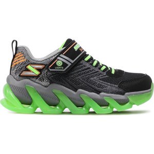 Sneakersy Skechers S Lights 400130L/BKLM Black/Lime