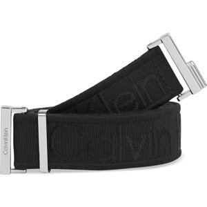 Dámský pásek Calvin Klein Gracie Logo Jacquard Belt 3.0 K60K611922 Ck Black