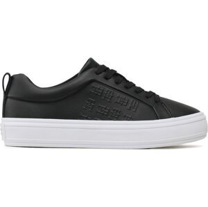 Sneakersy Tommy Hilfiger Embossed Vulc FW0FW07376 Black BDSD