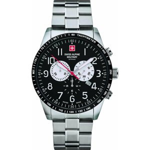 Hodinky Swiss Alpine Military 7082.9137 Black/Silver/Silver