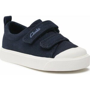 Plátěnky Clarks City Bright T 261490876 Navy Canvas