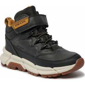 Kozačky Geox J Flexyper Plus Boy J36LCG 0MEFU C9241 M Black/Dk Yellow