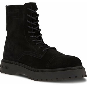 Kotníková obuv Tommy Jeans Tjm Casual Boot Suede EM0EM01336 Black BDS