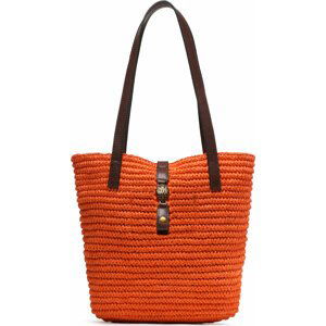 Kabelka Kurt Geiger Hampton Raffia Tote 9795591449 Orange