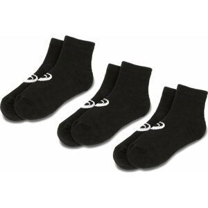 Sada 3 párů nízkých ponožek unisex Asics 3PPK Quarter Sock 155205 Black 0900