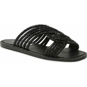 Nazouváky Steve Madden Neles SM11002423-00G Black Crystal