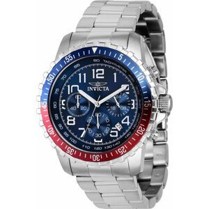 Hodinky Invicta Watch 39123 Silver/Red/Navy