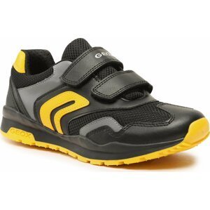 Sneakersy Geox J Pavel Boy J0415A 01454 C0054 D Black/Yellow