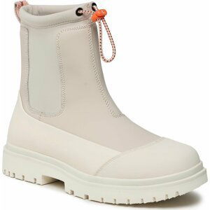 Polokozačky Calvin Klein Jeans Chunky Combat Chelsea Boot Rub YW0YW01065 Eggshell/Creamy White ACF