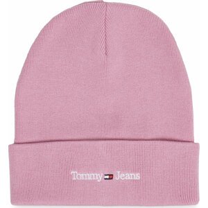 Čepice Tommy Jeans Tjw Sport Beanie AW0AW15473 French Orchid TOB