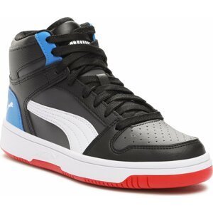 Sneakersy Puma Rebound Layup Sl Jr 370486 24 Dark Coal-Puma White-Puma Black-Racing Blue-For All Time Red