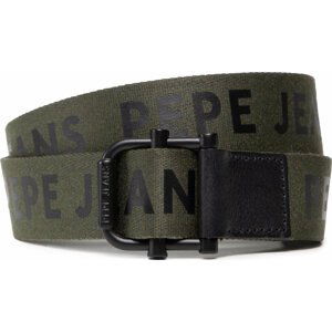 Pánský pásek Pepe Jeans Angel Reverse Belt PM020985 Khaki Green 765