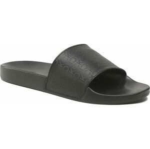 Nazouváky Calvin Klein Pool Slide Mono HM0HM01009 Black Mono 0GL