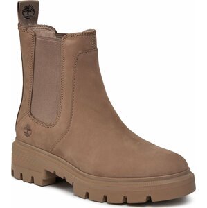 Kotníková obuv s elastickým prvkem Timberland Cortina Valley Chelsea TB0A41EW9291 Taupe Nubuck