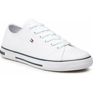 Plátěnky Tommy Hilfiger Low Cut Lace-Up Sneaker T3X4-32207-0890 S Bílá