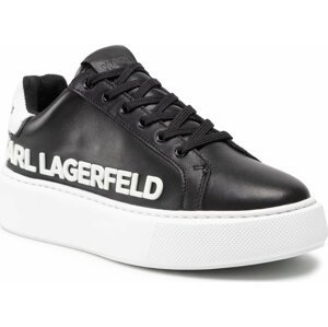 Sneakersy KARL LAGERFELD KL62210 Black/White Lthr