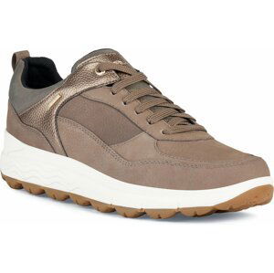 Sneakersy Geox D Spherica 4x4 B Abx D3626D 0767B C6W9H Dk Taupe/Lead