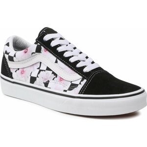 Tenisky Vans Old Skool VN0007NTBM81 Hibiscus Check Black