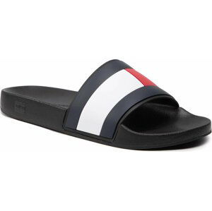 Nazouváky Tommy Hilfiger Rubber Th Flag Pool Slide FM0FM04263 Black BDS