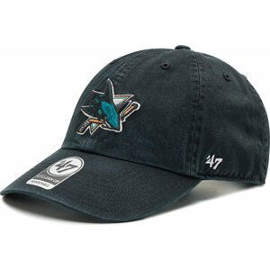 Kšiltovka 47 Brand San Jose Sharks '47 Clean Up H-RGW22GWS-BK Black