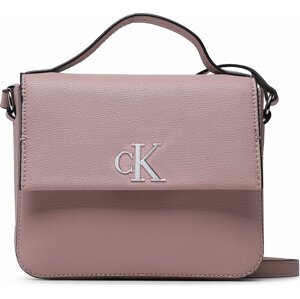 Kabelka Calvin Klein Jeans Minimal Monogram Boxy Flap Cb19 K60K610330 Růžová