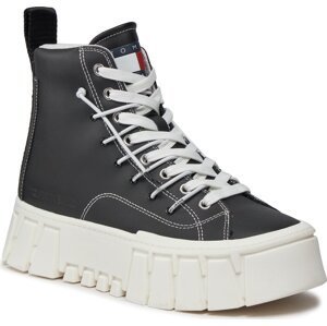 Sneakersy Tommy Jeans Tjw Platform Mc EN0EN02498 Black BDS