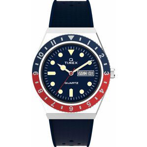 Hodinky Timex Q Reissue TW2V32100 Navy/Silver