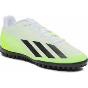 Boty adidas X Crazyfast.4 Turf Boots IE1583 Ftwwht/Cblack/Luclem